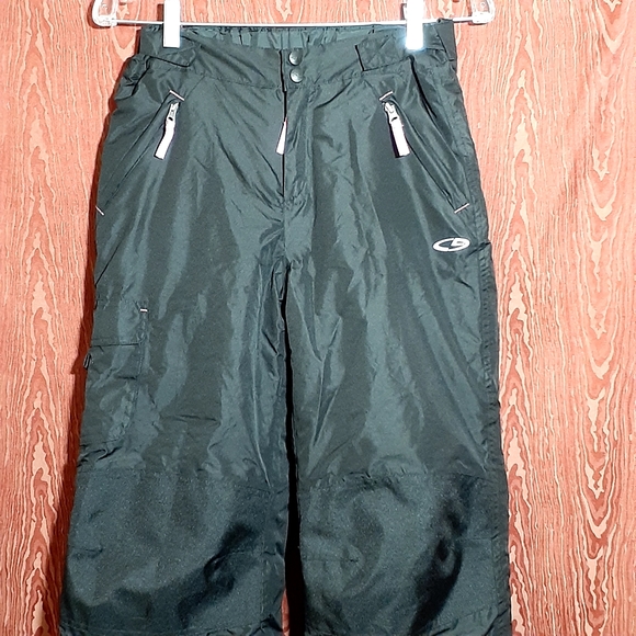 CHAMPION SNOW PANTS GIRL'S SIZE L 10-12 BLACK INSULATED SKI SNOWBOARD RIPSTOP - Picture 2 of 13
